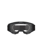 Alpinestars Vision Goggles OTG, motocross-briller, sort ramme med klar linse, set forfra med 'ONE GOAL. ONE VISION.' tekst og brandlogo, dyb volumen-struktur kompatibel med briller