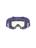 Alpinestars Vision 8 Corp Goggles, motocross-briller, lilla og klar, med en lilla A-FLEX ramme, klar anti-dug linse og en bred lilla vævet strop med bølgemønster, højtydende øjenbeskyttelse til off-road kørsel