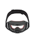 Alpinestars Supertech Vesta Goggles, black and red motocross goggles with clear polycarbonate lens for off-road racing.