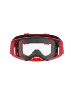 Alpinestars Supertech Vesta Goggles, røde motocross goggles med klar linse, injektionsstøbt ramme og bredt perifert syn.