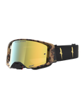 Alpinestars Supertech LE Zona goggles, motocross goggles, sort og brun med guld spejllinse, med avanceret optik