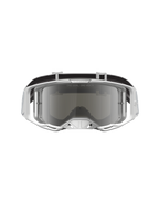 Alpinestars Vision 8 Amber Goggles, hvide og sølvfarvede motocrossgoggles med spejllinse og A-FLEX ramme