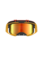 Alpinestars Vision 8 Amber Mirror goggles, motocross-goggles med gul ramme, rød spejllinse og RAM-AIR ventilation.
