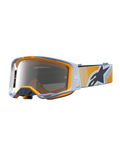 Alpinestars Vision 8 Maven Goggles, motocrossgoggles, blå og orange, spejlsølv anti-dug linse og RAM-AIR ventilation.