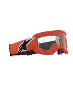 Alpinestars Vision 5 Corp Goggles, motocross-briller, orange og klar, orange ramme og rem med et markant sort og hvidt stjernelogo, klar anti-dug linse, professionelt off-road racerudstyr