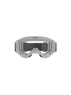 Alpinestars Vision 5 Hollow Goggles, motocross-briller, Wind Clear, hvid gennemsigtig ramme med en klar antidug-linse, bred grå justerbar rem med silikone-greb, professionelt terrænkørselsudstyr