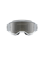 Alpinestars Vision 3 Wordmark Mirror Goggles, motocrossgoggles i hvid og sort med sølvfarvet anti-dug spejllinse.
