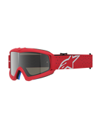 Alpinestars Vision Youth Vesta Goggles, Youth Motocross eyewear in Red with Silver Mirror lens and anti-fog protection.