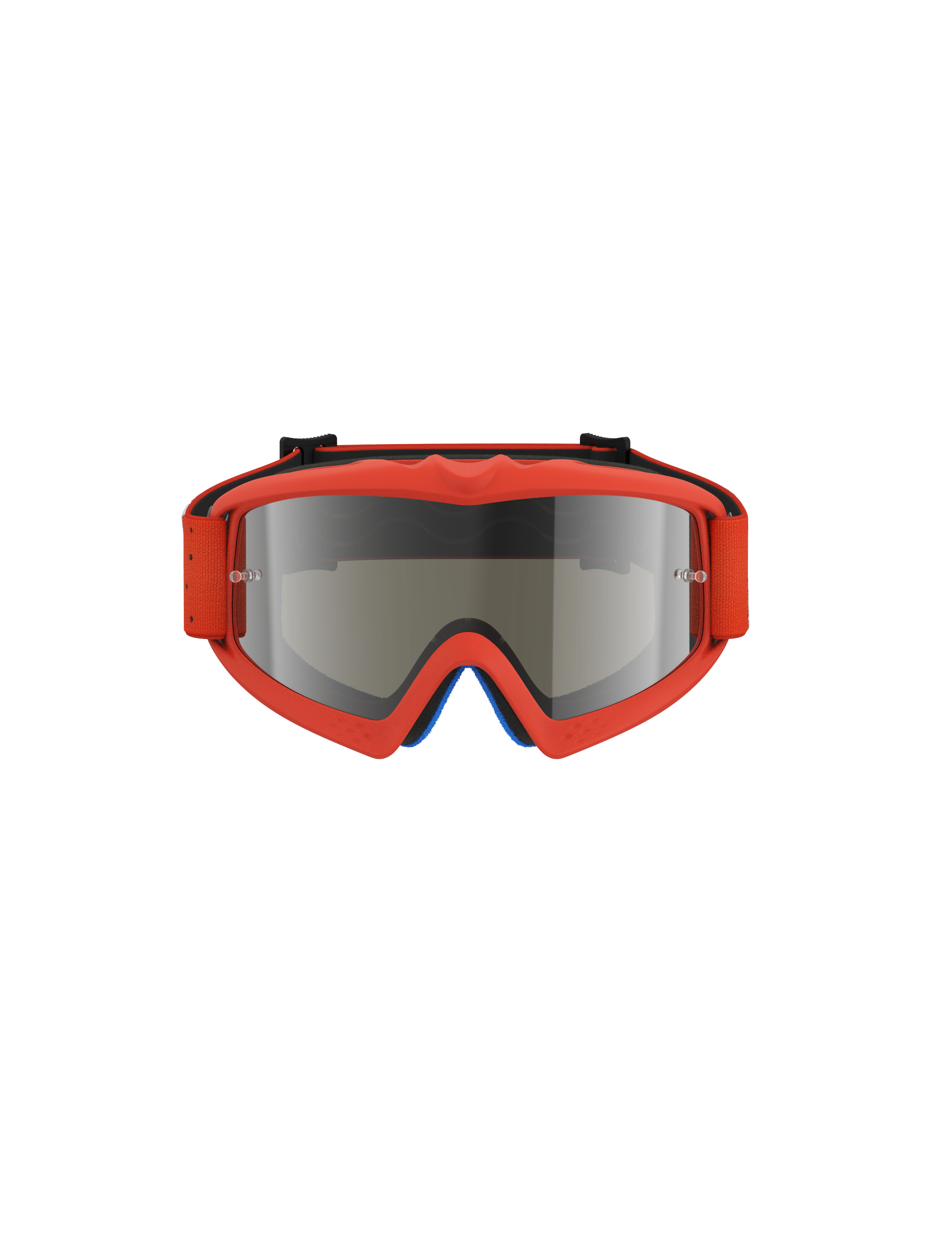 Alpinestars Vision Vesta Goggles Ungdom, motocross-goggles til unge, orange med spejlet sølv anti-dug linse