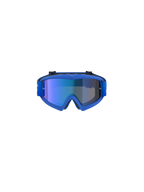 Alpinestars Vision Youth Blaze Goggles, motocross-briller, Blue Mirror Blue, med en blå spejllinse og fleksibel blå ramme, performance-briller til unge off-road-kørere
