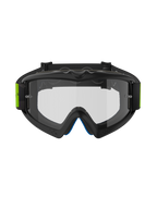 Alpinestars Vision Youth Hollow goggles, motocross-briller, koksgrå og fluoriserende gul, klar anti-dug linse med tear-off-stolper, sort vævet rem med fluoriserende gule detaljer, beskyttende off-road briller til unge ryttere