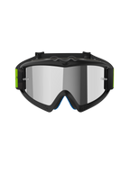 Alpinestars Vision Youth Hollow goggles, motocross-briller, antracitgrå og neon gul, Mirror Silver-linse, med fleksibel ramme, tear-off-stolper og justerbar rem med neon-detaljer, ungdomsspecifikt design til off-road racing