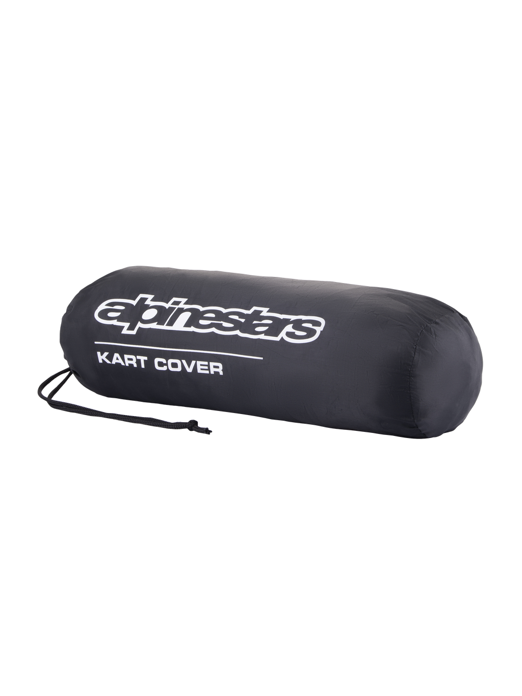 Alpinestars Kart Cover, sort kartoverdækning med struktureret pasform, elastisk kant og snørelukning til beskyttelse mod støv og regn i paddocken