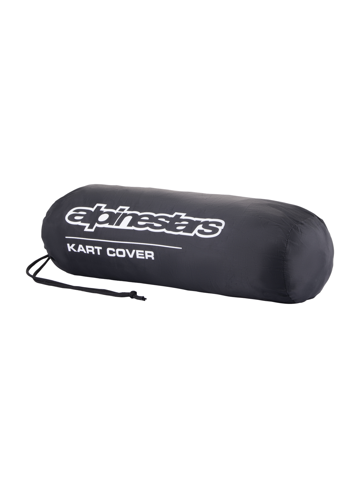 Alpinestars Kart Cover, sort kartoverdækning med struktureret pasform, elastisk kant og snørelukning til beskyttelse mod støv og regn i paddocken