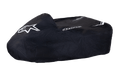 Alpinestars Kart Cover, sort, hvidt Alpinestars stjerne-logo og tekstlogo, beskyttende gokart-overtræk, slidstærkt vejrbestandigt stof med hvide stribedetaljer, struktureret design til beskyttelse i paddocken