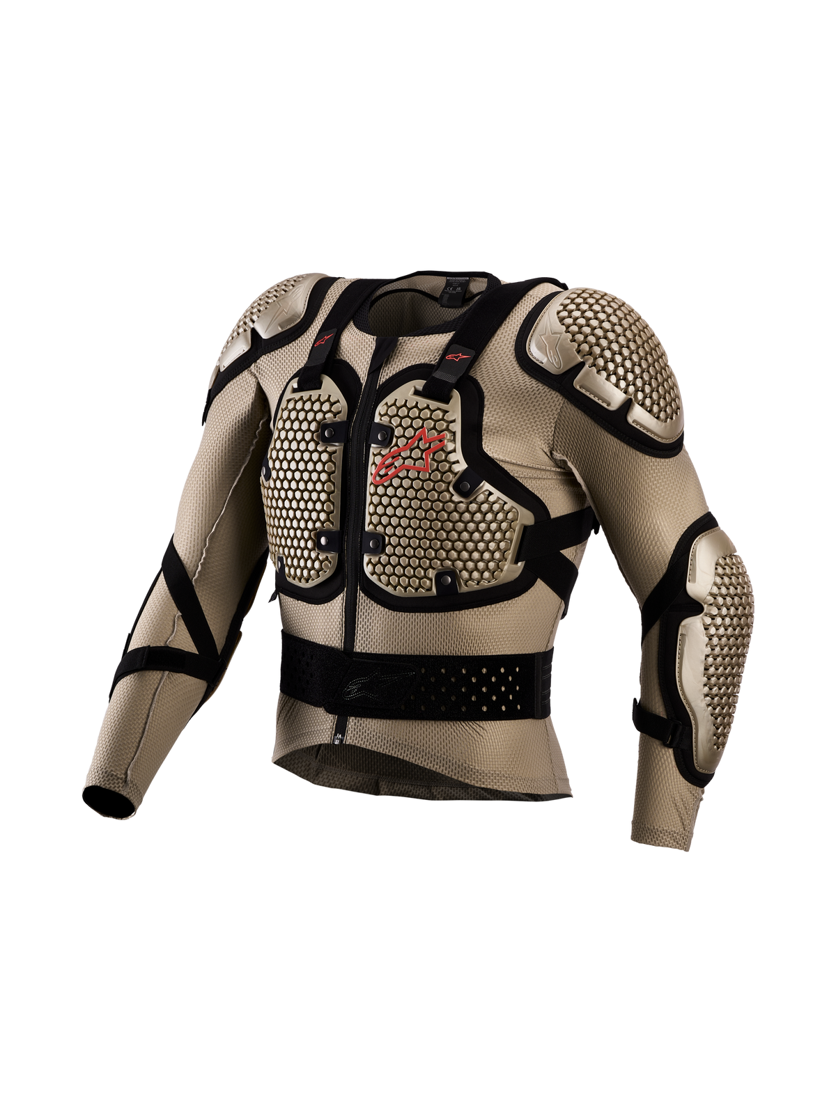 Alpinestars Bionic Action V3 Protection Jacket, aluminum and black motocross armor with breathable stretch mesh.