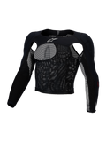 Alpinestars Bionic Race beskyttelsestop, herre-motocrossbeskyttelse, sort åndbart strækmesh med CE-godkendte A-Morph-beskyttere