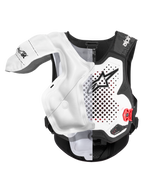 Alpinestars Tech-Air® MX System, motocross-airbagvest, hvid og sort, CE-certificeret off-road beskyttelse med oppustet airbagblære