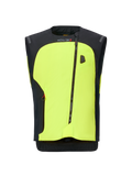 Alpinestars Tech-Air 3 V2 System, motorcykel airbag-vest, neongul og sort, med diagonalt lynlåsdesign, autonomt elektronisk beskyttelsessystem og strømlinet moderne konstruktion til vejbrug