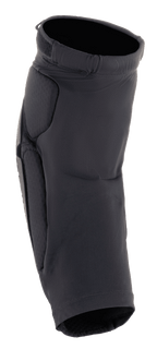 Alpinestars Bionic Flex knæbeskytter, motorcykel-knæbeskytter, sort, med åndbart stræk-mesh-ærme, slip-on-design med integreret slagbeskyttelse og elastisk topstrop til off-road-kørsel