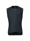 Alpinestars Stella Tech-Air 3 V2 System til damer, sort motorcykel-airbagvest, set forfra, med diagonal lynlås, Tech-Air 3-branding og en LED-statusindikator på brystet