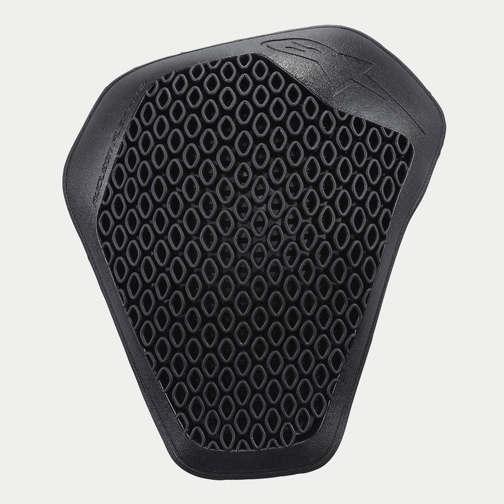 Alpinestars Nucleon Flex Plus skulderbeskytter, sort, motorcykelbeskyttelsesindsats med en perforeret cellestruktur for ventilation og et ergonomisk design med lav profil