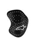 Alpinestars Nucleon Racing Kr-Hr hoftebeskytter, sort, motorcykel racing hoftebeskyttelse med ventilationshuller og hvidt stjernelogo, ergonomisk design med lagdelt konstruktion