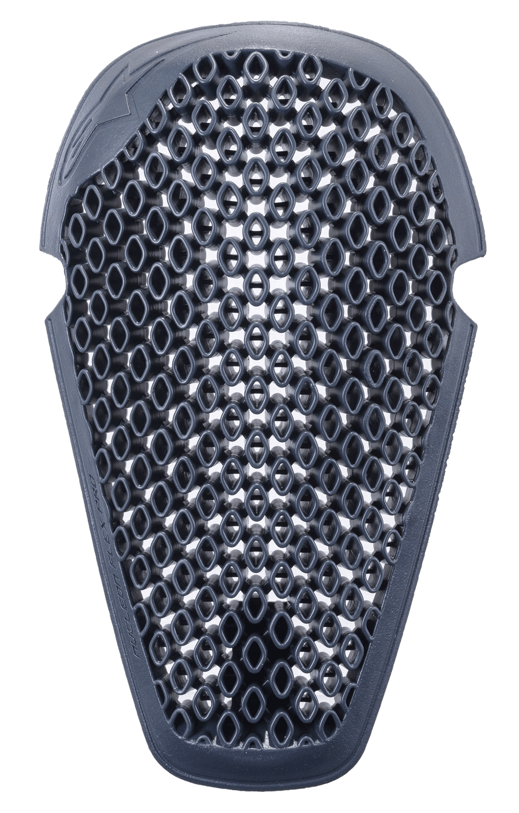 Alpinestars Nucleon Flex Pro knæbeskytter, antracit, med et ventileret åbent bikubestruktur-design, ergonomisk form til stødbeskyttelse ved motorcykelkørsel, letvægts og fleksibel konstruktion