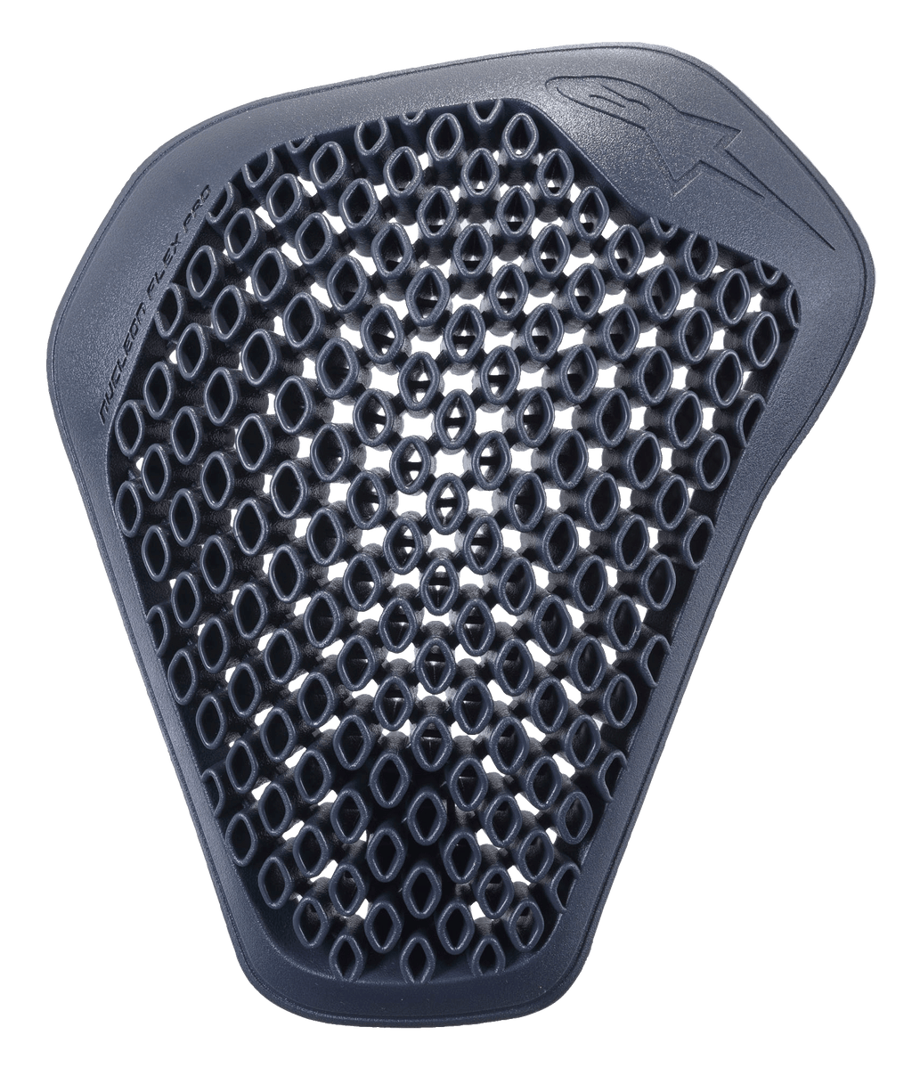 Alpinestars Nucleon Flex Pro skulderbeskytter, antracit, individuel beskyttelsesindsats med ventileret bikagestruktur, ergonomisk og fleksibelt design til motorcykeludstyr
