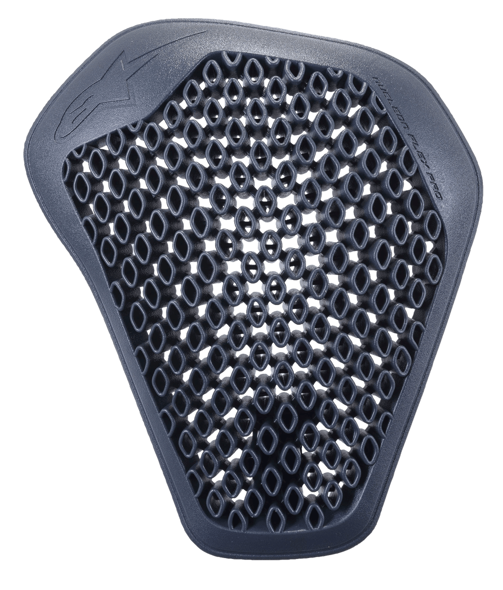 Alpinestars Nucleon Flex Pro skulderbeskytter, antracit, med et højt ventileret design med åben struktur, fleksibel og let ergonomisk konstruktion til beskyttelse mod stød ved motorcykelkørsel