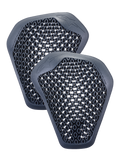 Alpinestars Nucleon Flex Pro skulderbeskyttere, et par antracitgrå indlæg med bikage-cellestruktur, letvægts og ventileret ergonomisk design til motorcykeljakker