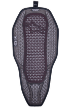 Alpinestars Nucleon Flex Proi fuld rygbeskytterindsats, motorcykel rygbeskytter, transparent smoke rød, gråt 3D-mesh-for med synlig rød kerne, højventileret hybrid-design med trykknap til integration i jakke