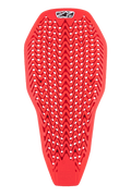 Alpinestars Nucleon Plasma Full Back Protector Insert, rød, rygbeskyttelse til motorcykel med zigzag-perforeret mønster, letvægts og fleksibelt design til ventilation, stødabsorberende beskyttelsesindsats