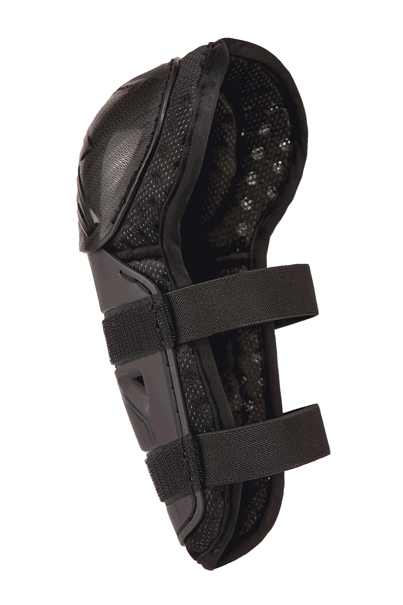 Alpinestars Bionic Action Kickstart knæbeskytter, motocross knæ- og skinnebensbeskytter til unge, sort, med et artikuleret beskyttelsesskal-design, dobbelt elastisk remlukning og åndbar mesh-polstring, designet til unge ryttere.