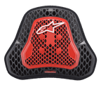 Alpinestars Nucleon KR Cell Cir brystbeskytter, motorcykel brystbeskytter, gennemsigtig smoke-rød og sort, honeycomb CELL-struktur, hvidt Alpinestars-logo, letvægts ventileret brystbeskyttelse