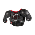 Alpinestars Bionic Action Kickstart brystbeskytter til ungdom, sort og rød ventileret kropsbeskytter med TPR-beskyttelse.