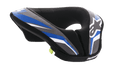 Alpinestars Youth Sequence Neck Roll, motocross nakkebeskytter til unge, sort, antracit og blå, ergonomisk polstret design med blå og grå mønstrede paneler, hvide detaljer og Alpinestars-branding, blødt indvendigt for for komfort