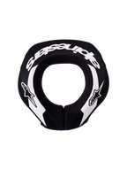 Alpinestars Youth Sequence Neck Roll, Motocross and MTB neck protector, Black and White, ergonomic dual-density foam.