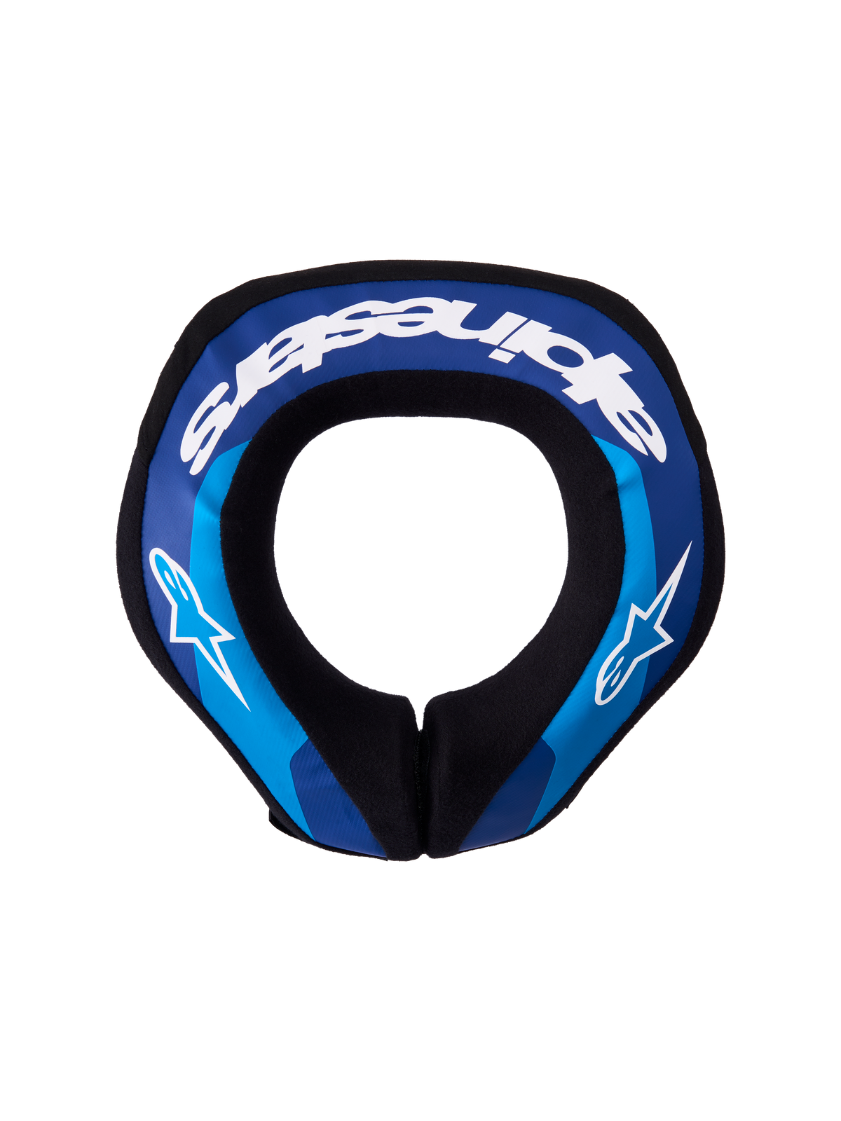 Alpinestars Nakkekrave Sequence Ungdom, blå og hvid nakkebeskytter til motocross og MTB, ergonomisk pasform.