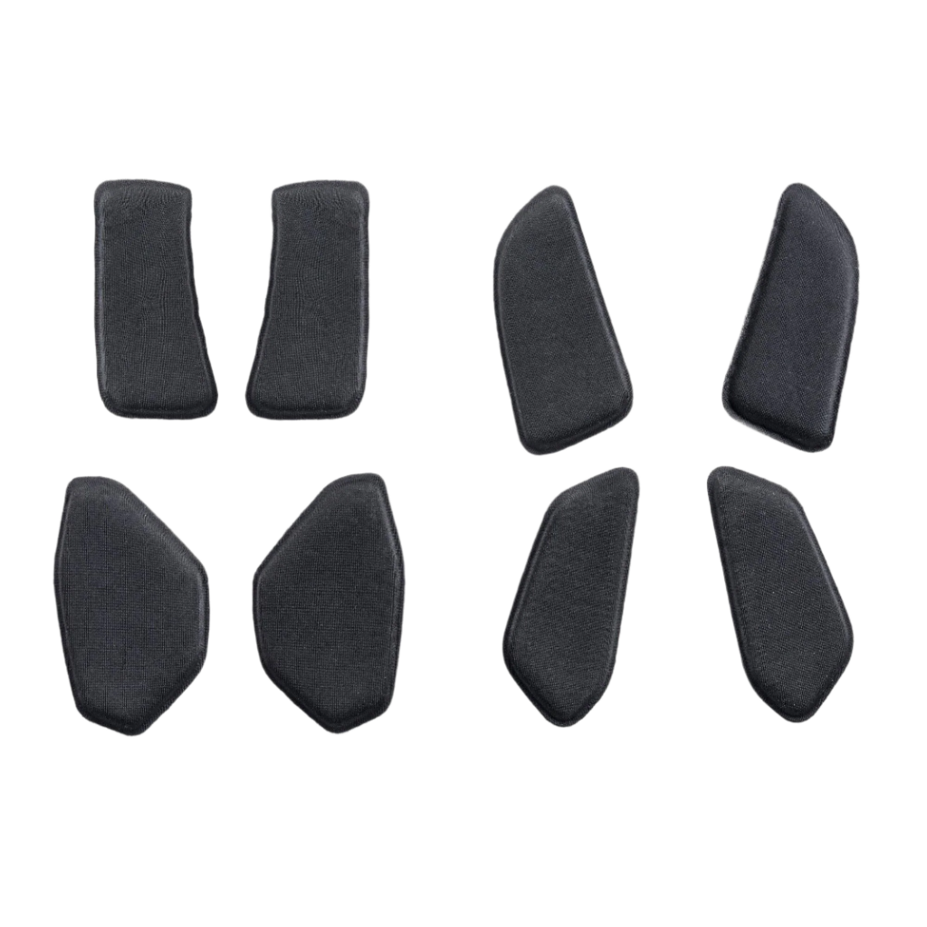 Alpinestars BNS Soft Pad-sæt, udskiftelig komfortpolstring til nakkestøtte, sort, sæt af formede puder med tekstureret stof, designet til BNS Tech 2-systemet, MTB og off-road beskyttelsestilbehør