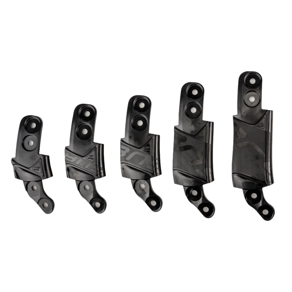 Alpinestars BNS-størrelsesadapter-sæt, tilbehør til Bionic Neck Support, sort, fem plastikkomponenter i forskellige højder til præcis justering af beskyttelsen, modulære pasformskomponenter til off-road-beskyttelse