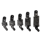 Alpinestars BNS-størrelsesadapter-sæt, tilbehør til Bionic Neck Support, sort, fem plastikkomponenter i forskellige højder til præcis justering af beskyttelsen, modulære pasformskomponenter til off-road-beskyttelse