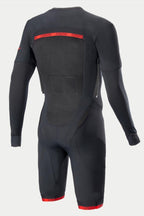 Alpinestars Tech-Air System Teknisk Lag, sort og rød motorcykelunderdragt med mesh-ventilation, set bagfra.