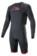 Alpinestars Tech-Air System teknisk lag, herre-motorcykelunderdragt til racing, sort og rød, åndbart mesh og kompressionspasform