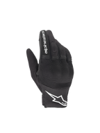 Alpinestars Copper handsker, urban motorcykelhandsker til herrer, sort og hvid, tekstilmesh med hård knobeskyttelse.
