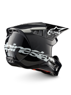 Alpinestars S-M5 Corp hjelm, unisex motocrosshjelm til terrænkørsel, mørkegrå blank og hvid, ECE 22.06-certificeret
