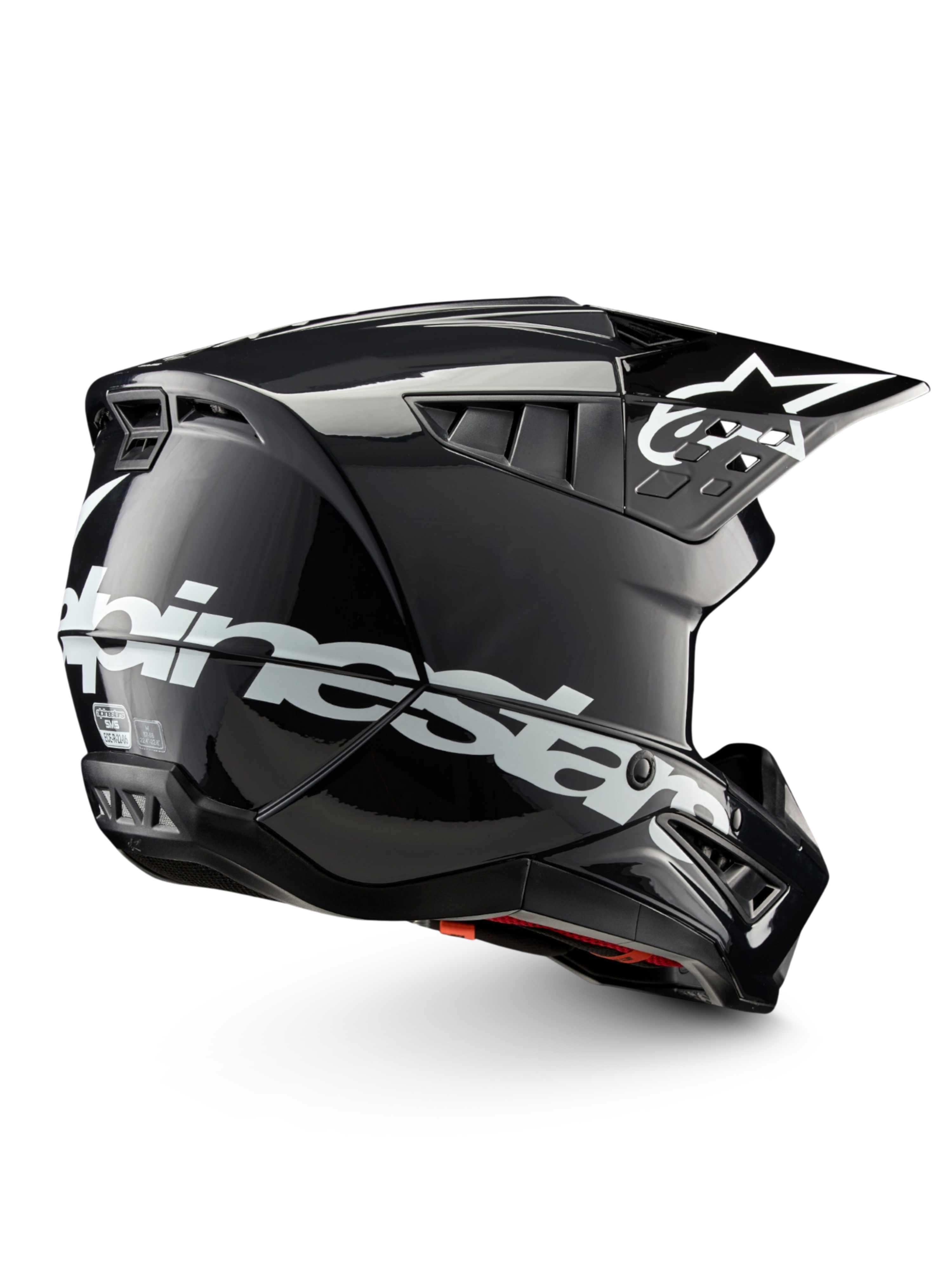 Alpinestars S-M5 Corp hjelm, unisex motocrosshjelm til terrænkørsel, mørkegrå blank og hvid, ECE 22.06-certificeret