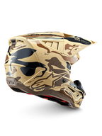 Alpinestars S-M5 Mineral hjelm, motocrosshjelm i mørkebrun mat camouflage, ECE 22.06-certificeret.