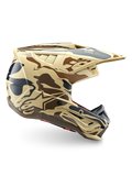 Alpinestars S-M5 Mineral motocrosshjelm, brun og tan camouflage, ECE 22.06 certificeret off-road hovedbeskyttelse.