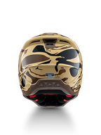 Alpinestars S-M5 Mineral motocrosshjelm, set bagfra i mat brun og sort camouflage, ECE 22.06-certificeret.